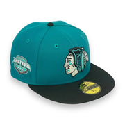 Load image into Gallery viewer, CHICAGO BLACKHAWKS (AQUA) (EASTERN CONF) NEW ERA 59FIFTY FITTED