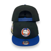 Load image into Gallery viewer, KIDS NEW YORK METS (BLACK/ROYAL) (MR MET, 1962 "40TH ANN") NEW ERA 9FIFTY SNAPBACK