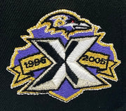 Load image into Gallery viewer, BALTIMORE RAVENS (BLACK) (10TH ANN) NEW ERA 59FIFTY FITTED