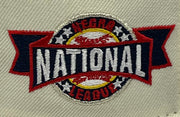 Load image into Gallery viewer, NEW YORK BLACK YANKEES (CHROME) "NATIONAL LEAGUE" NEW ERA 59FIFTY FITTED (RED UNDER VISOR)