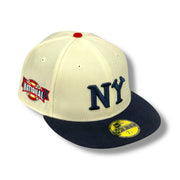 Load image into Gallery viewer, NEW YORK BLACK YANKEES (CHROME) "NATIONAL LEAGUE" NEW ERA 59FIFTY FITTED (RED UNDER VISOR)