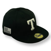 Load image into Gallery viewer, TEXAS RANGERS (911 FLAG) NEW ERA 59FIFTY FITTED (GLOW IN THE DARK) (RED UNDER VISOR)