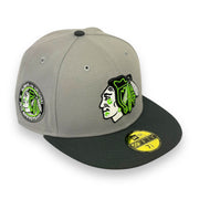 Load image into Gallery viewer, CHICAGO BLACKHAWKS (GREY) ("75TH ANN") NEW ERA 59FIFTY FITTED