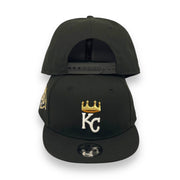 Load image into Gallery viewer, "KIDS" KANSAS CITY ROYALS (BLACK) (50TH ANN) NEW ERA 9FIFTY SNAPBACK