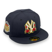 Load image into Gallery viewer, NEW YORK YANKEES (NAVY ROSES) (YANKEE STADIUM 1923-2008) NEW ERA 59FIFTY FITTED