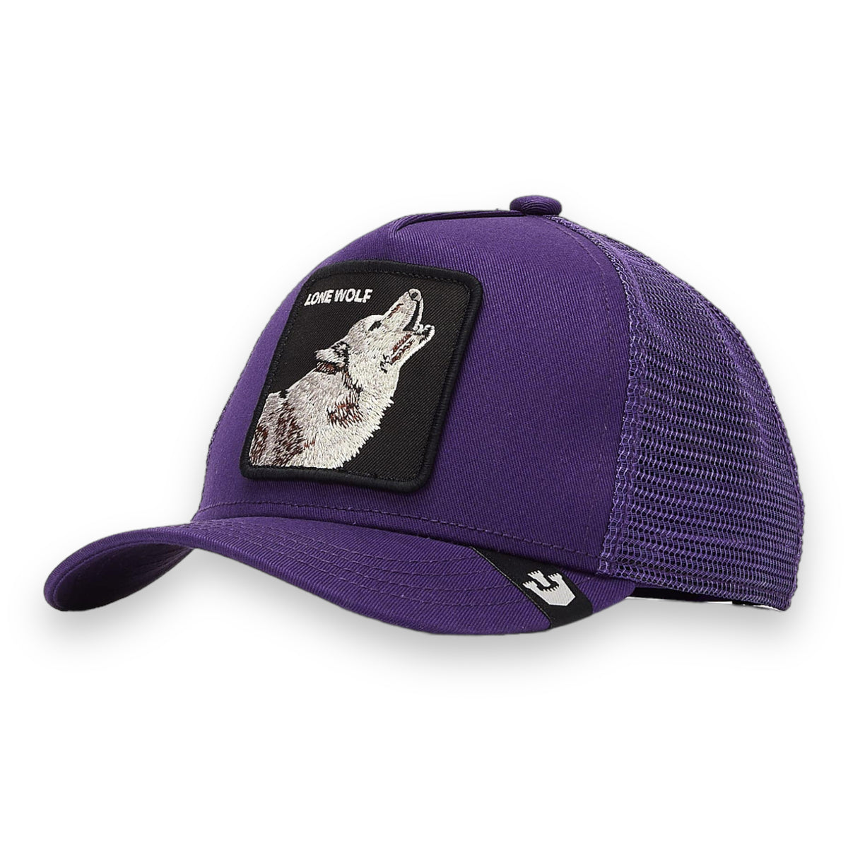 GOORIN BROS THE LONE WOLF (PURPLE) TRUCKER MESH SNAPBACK 