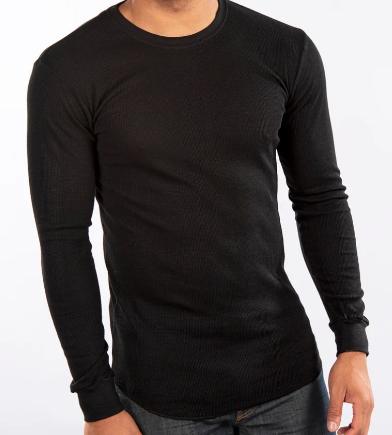 CITY LAB BLACK FITTED THERMAL SHIRT
