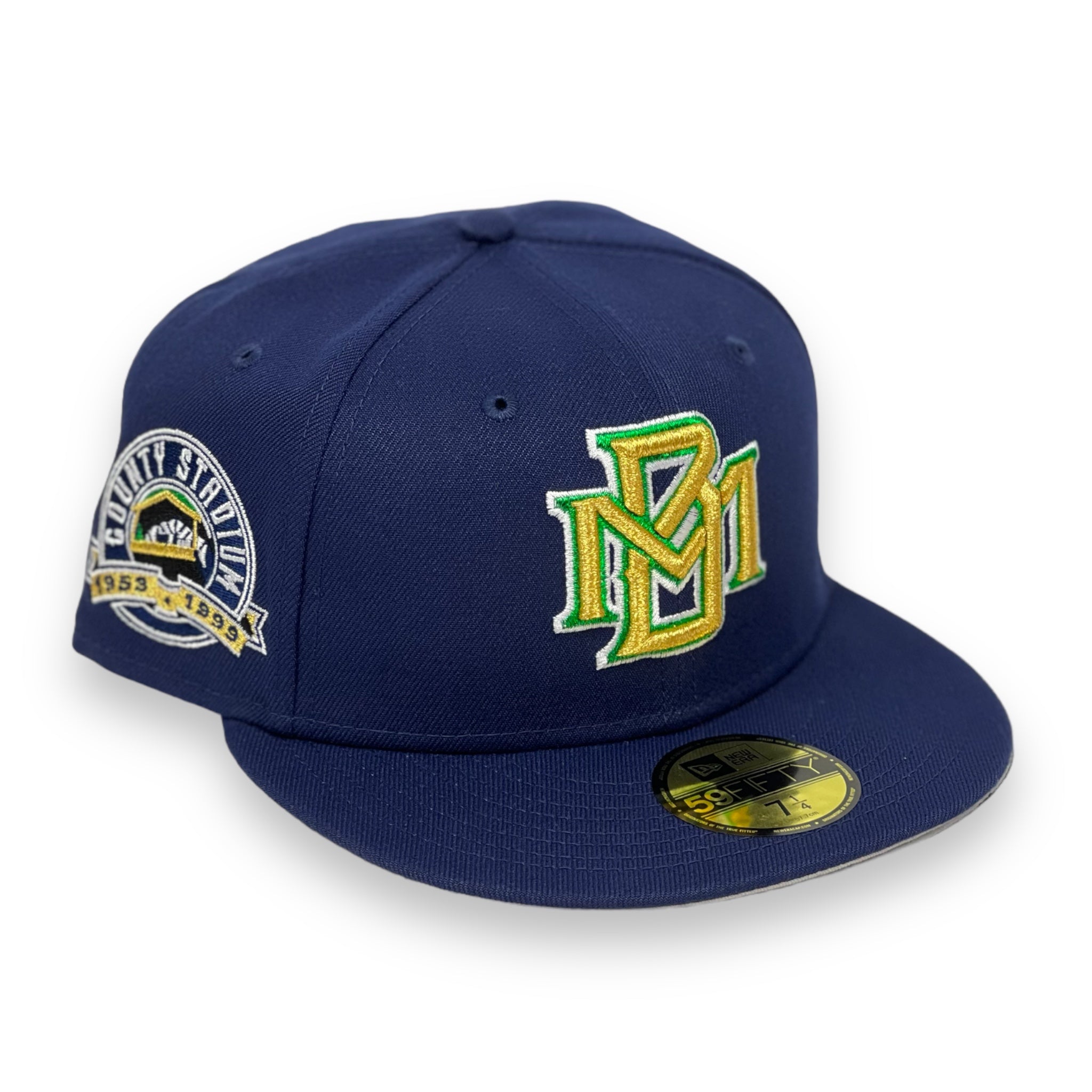 MILWAUKEE BREWERS (NAVY) (COUNTY STADIUM 1953-1999) NEW ERA 59FIFTY FITTED