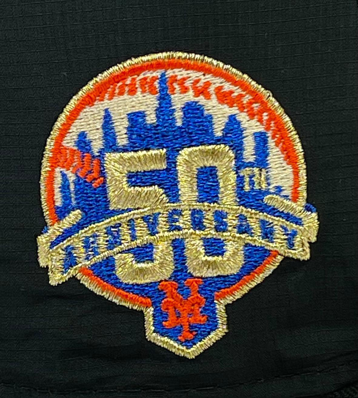 NEW YORK METS (BLACK) (50TH ANN "LOS METS") NEW ERA 59FIFTY FITTED (ROYAL UNDER VISOR)