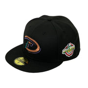 Load image into Gallery viewer, ARIZONA DIAMONDBACKS (BLACK) (2001 WORLD SERIES) NEW ERA 59FIFTY FITTED (GREY UNDER VISOR))