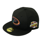 Load image into Gallery viewer, ARIZONA DIAMONDBACKS (BLACK) (2001 WORLD SERIES) NEW ERA 59FIFTY FITTED (GREY UNDER VISOR) (NEW WS LOGO)