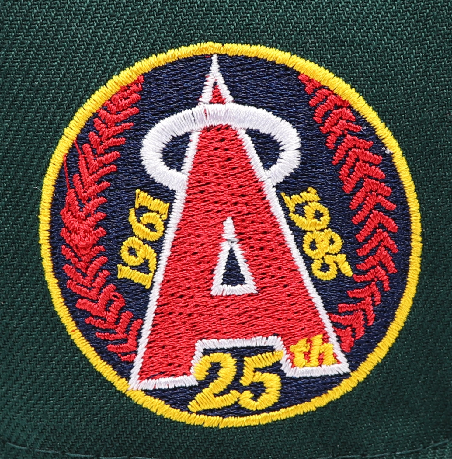 CALIFORNIA ANGELS (DK GREEN) (25TH ANN "1961-1985") NEW ERA 59FIFTY FITTED (OFF-WHITE UNDER VISOR)
