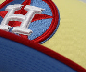 Load image into Gallery viewer, HOUSTON ASTROS (YELLOW) (45TH ANNIVERSARY) (1965-2010) NEW ERA 59FIFTY FITTED (AF-BLUE UNDER VISOR)