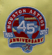 Load image into Gallery viewer, HOUSTON ASTROS (YELLOW) (45TH ANNIVERSARY) (1965-2010) NEW ERA 59FIFTY FITTED (AF-BLUE UNDER VISOR)