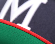 Load image into Gallery viewer, MILWAUKEE BRAVES (1957 WS "HISTORY") NEW ERA 59FIFTY FITTED ( GREEN UNDER VISOR) WITH PIN