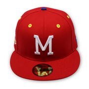 Load image into Gallery viewer, MILWAUKEE BRAVES (1957 WORLDSERIES) NEW ERA 59FIFTY FITTED (ROYAL UNDER VISOR)