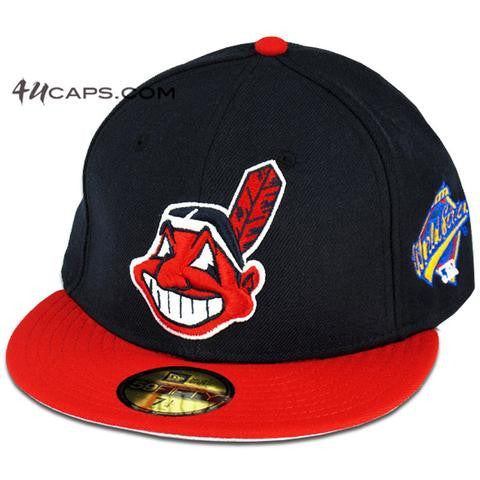 MLB Indians team 90’s cap Cleveland Indians 1997 World Series MLB New Era Cooperstown
