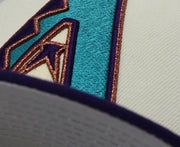 Load image into Gallery viewer, ARIZONA DIAMONDBACKS (OFF-WHITE) (1998 HOME) NEW ERA 59FIFTY FITTED (GREY UNDER VISOR)
