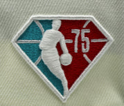 Load image into Gallery viewer, MEMPHIS GRIZZLIES (OFF-WHITE) "NBA 75TH ANNIVERSARY" NEW ERA 59FIFTY FITTED (MINT UNDER VISOR)