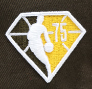 Load image into Gallery viewer, ATLANTA HAWKS "NBA 75TH" NEW ERA 59FIFTY FITTED (GOLD UNDER VISOR)