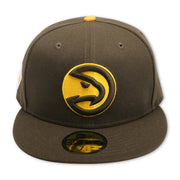 Load image into Gallery viewer, ATLANTA HAWKS "NBA 75TH" NEW ERA 59FIFTY FITTED (GOLD UNDER VISOR)