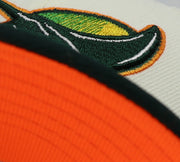 Load image into Gallery viewer, “KIDS” - TAMPA RAYS (OFF-WHITE) NEW ERA 59FIFTY FITTED (NEON UNDER VISOR)