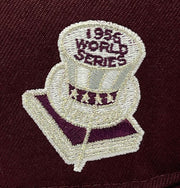 Load image into Gallery viewer, NEW YORK YANKEES (MAROON) (1956 WORLD SERIES) NEW ERA 59FIFTY FITTED (SILVER UNDER VISOR)