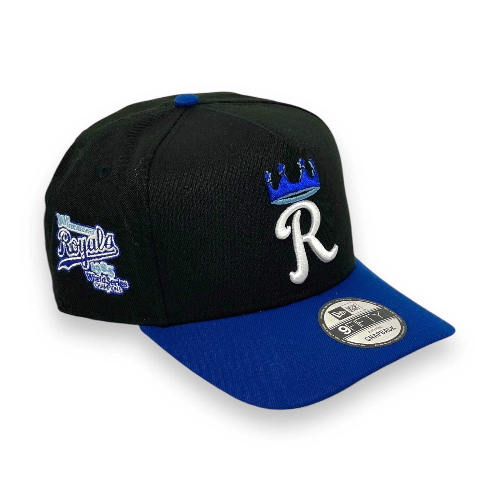 KANSAS CITY ROYALS (BLACK) (30TH ANN) "9FIFTY AFRAME" NEW ERA SNAPBACK