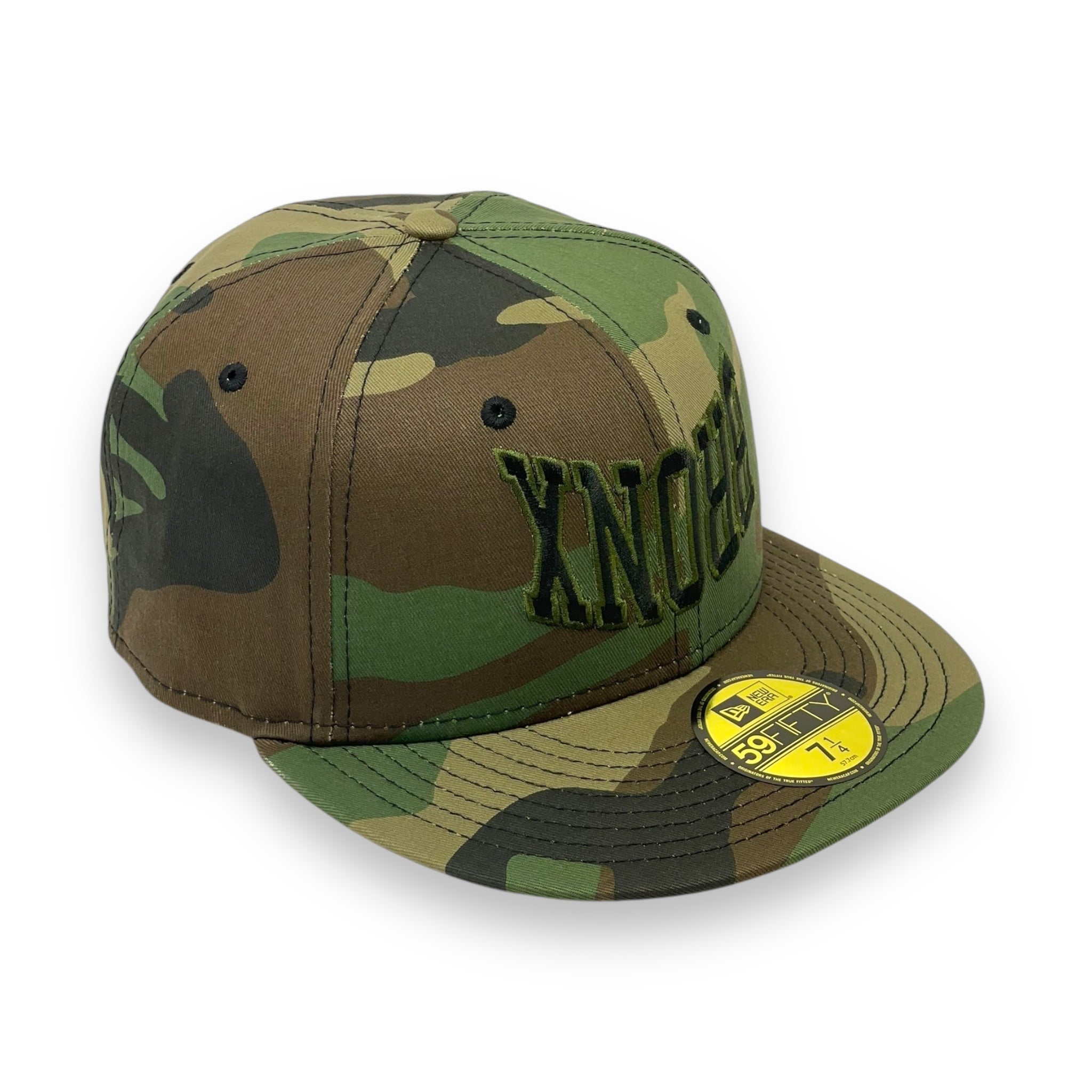 4UCAPS (CAMO) " UPSIDE DOWN BRONX" NEW ERA 59FIFTY FITTED