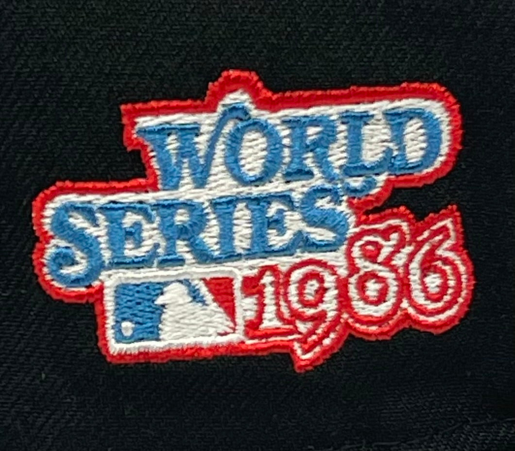 NEW YORK METS (MR.MET LOGO) (BLACK) (1986 WORLD SERIES") NEW ERA 59FIFTY FITTED