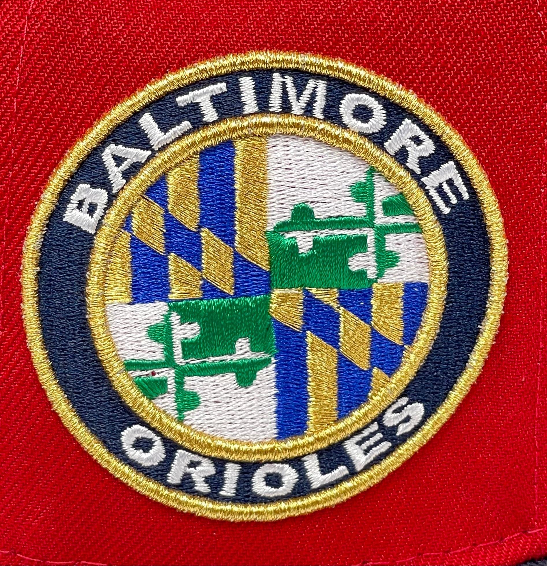 BALTIMORE ORIOLES CREST (RED) NEW ERA 59FIFTY EXCLUSIVE FITTED (PO)