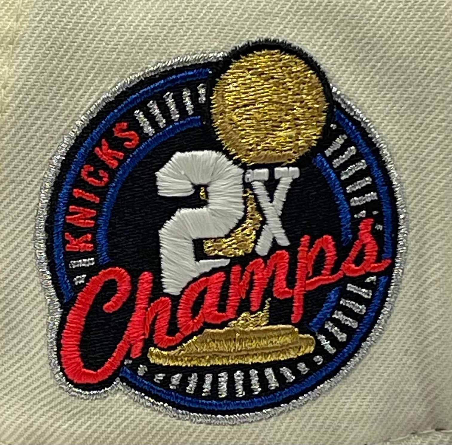 NEW YORK KNICKS (OFF-WHITE) "2X CHAMPS" NEW ERA 59FIFTY FITTED