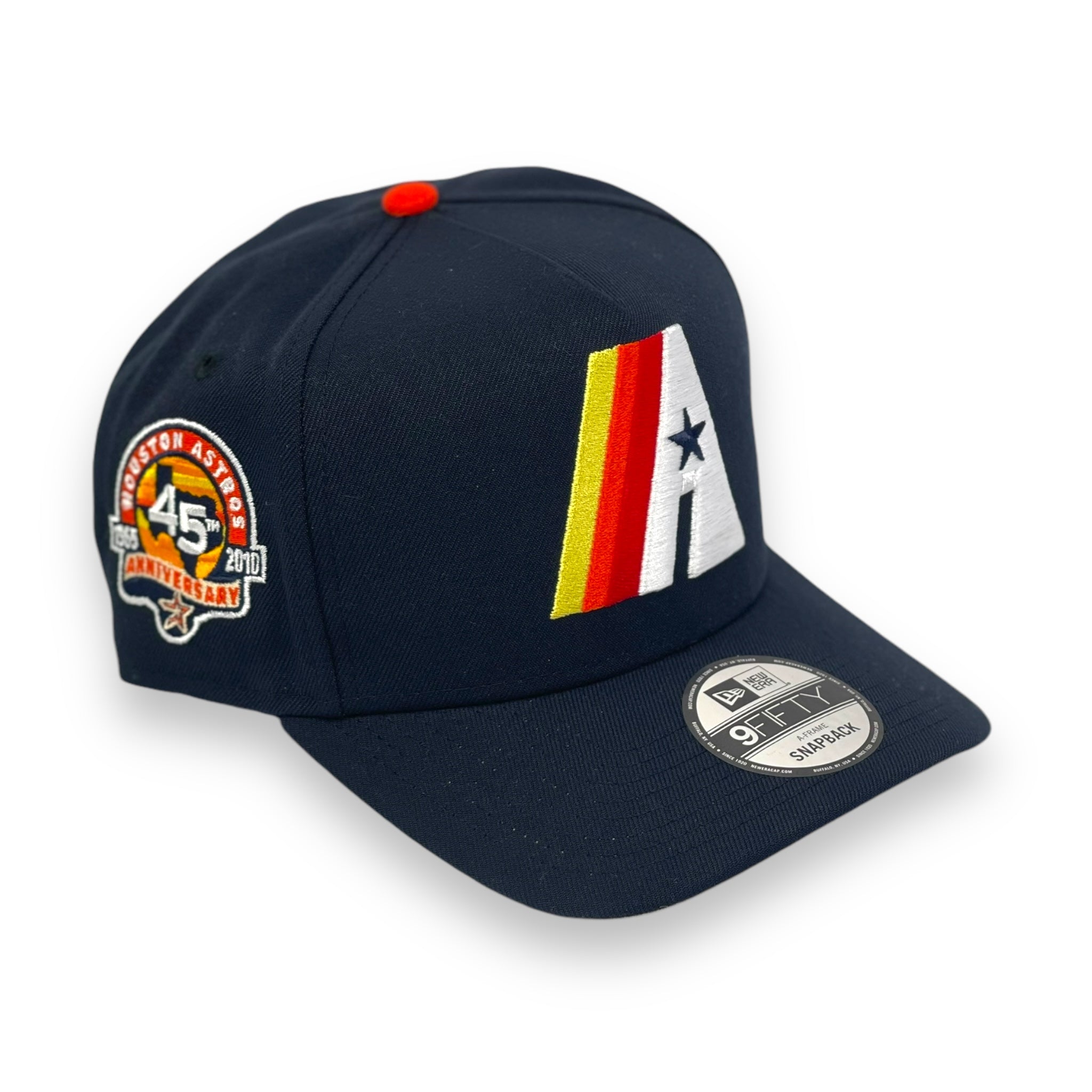 HOUSTON ASTROS (NAVY) (45TH ANN) "9FIFTY AFRAME" NEW ERA SNAPBACK