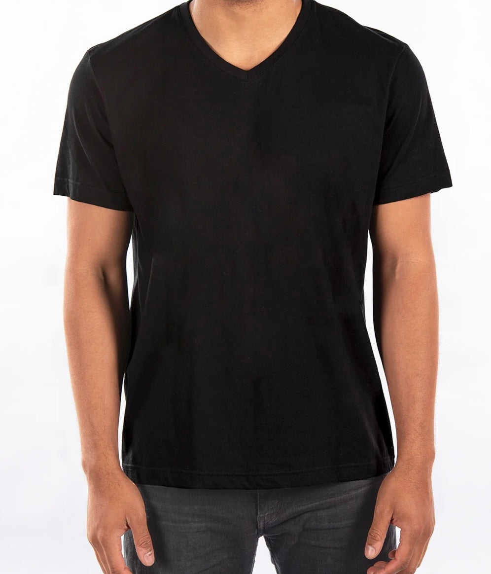 CITY LAB BLACK V-NECK T-SHIRT