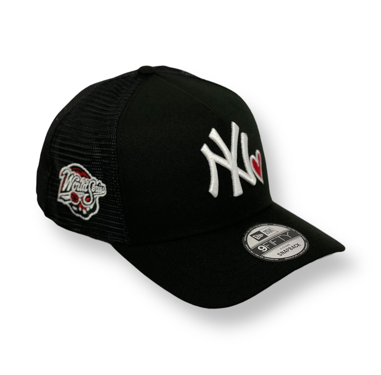 NEW YORK YANKEES (BLACK) (1998 WS) "9FIFTY AFRAME" (TRUCKER) NEW ERA SNAPBACK