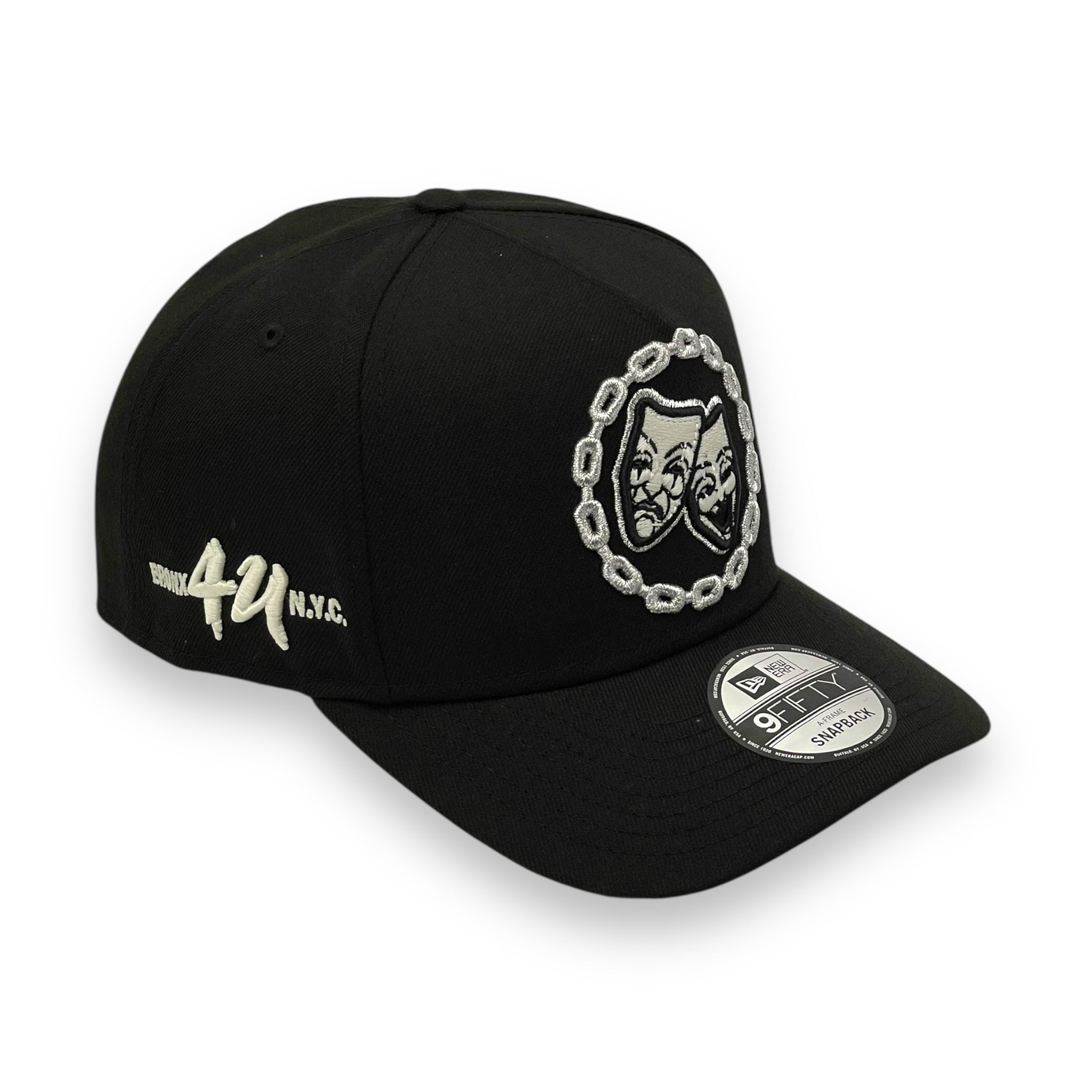 4U CUSTOM "FACES OF LIFE" (BLACK) "9FIFTY AFRAME" NEW ERA SNAPBACK