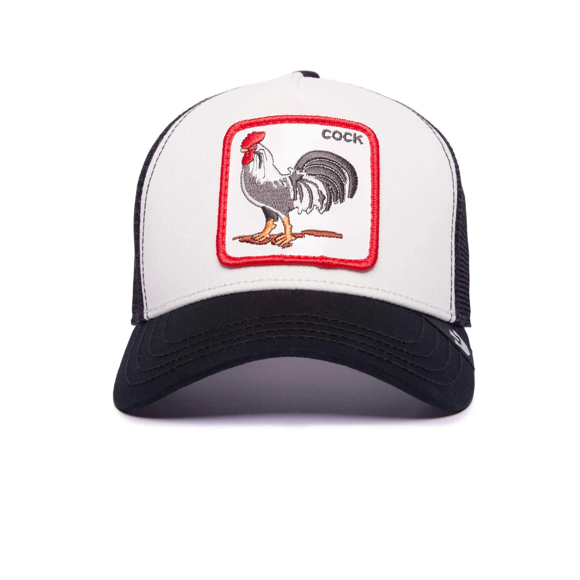 GOORIN BROS THE COCK (BLACK/WHITE) TRUCKER MESH SNAPBACK