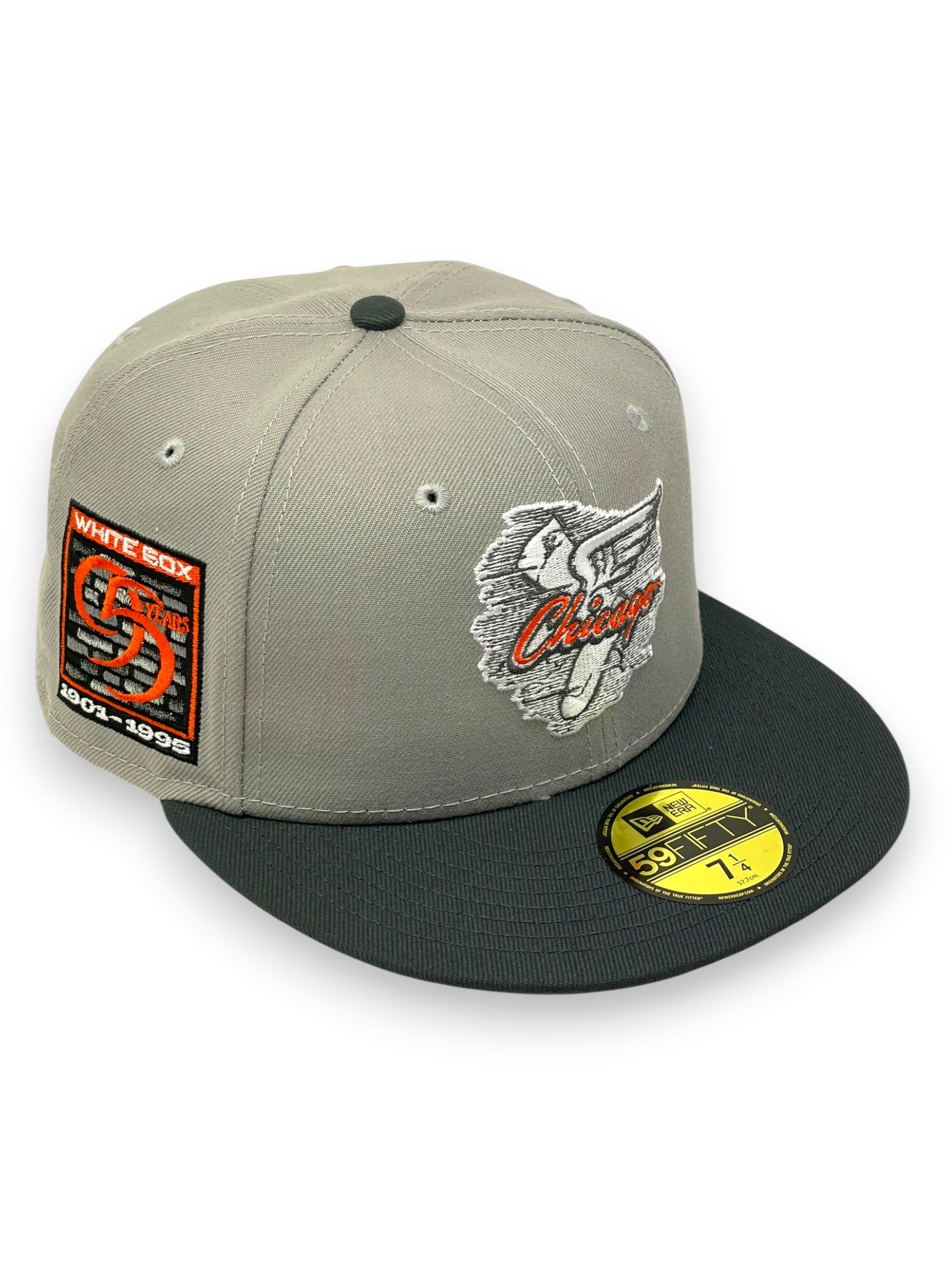 CHICAGO WHITESOX (GREY/INFARED) “95TH ANN” 59FIFTY FITTED – 4ucaps.com