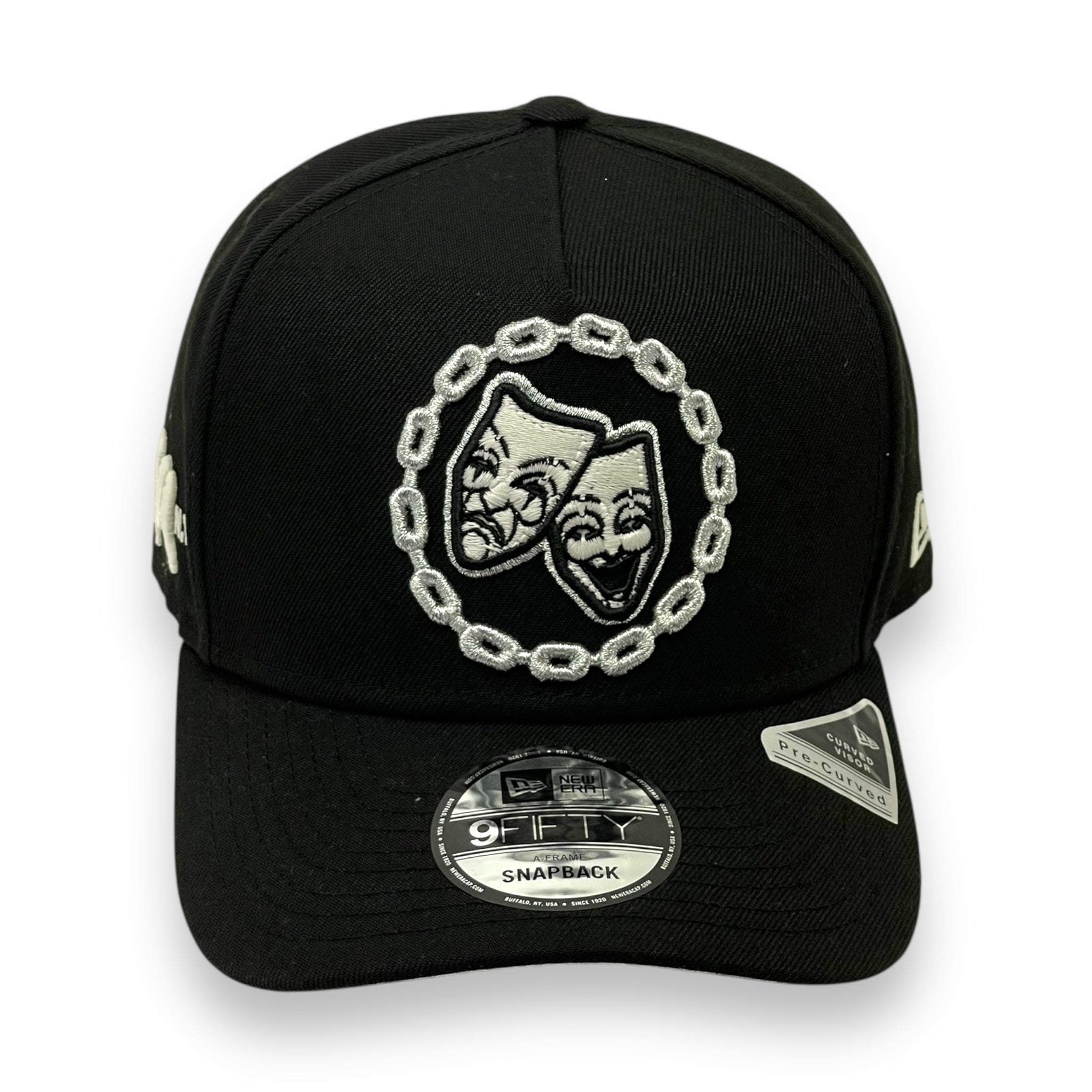 4U CUSTOM "FACES OF LIFE" (BLACK) "9FIFTY AFRAME" NEW ERA SNAPBACK