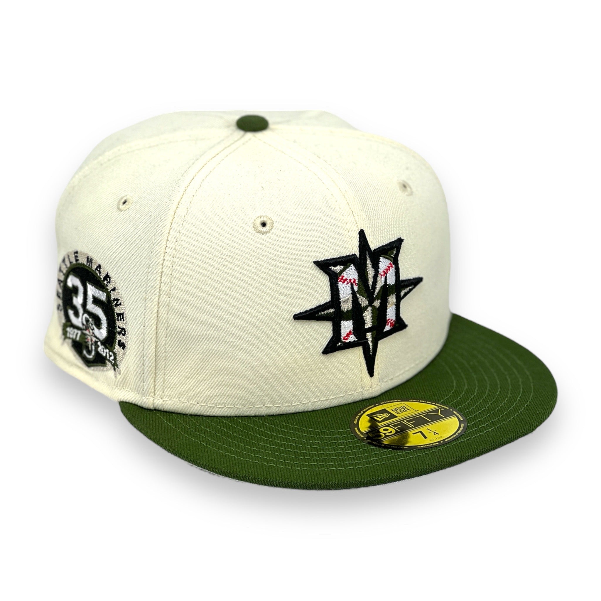 SEATTLE MARINERS (OFF-WHITE) (35TH ANN 1977-2012) NEW ERA 59FIFTY FITTED