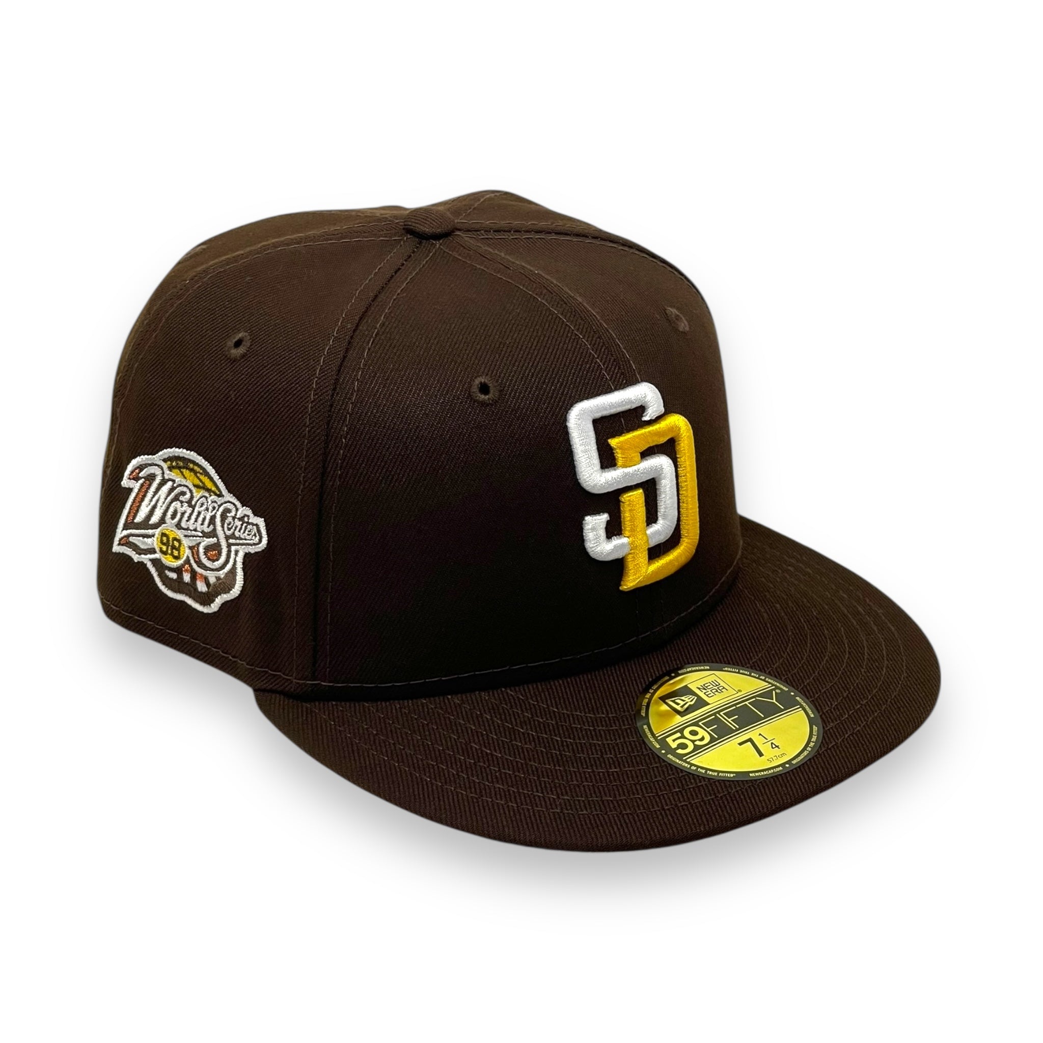 SAN DIEGO (BROWN) "1998 WORLD SERIES" NEW ERA 59FIFTY FITTED