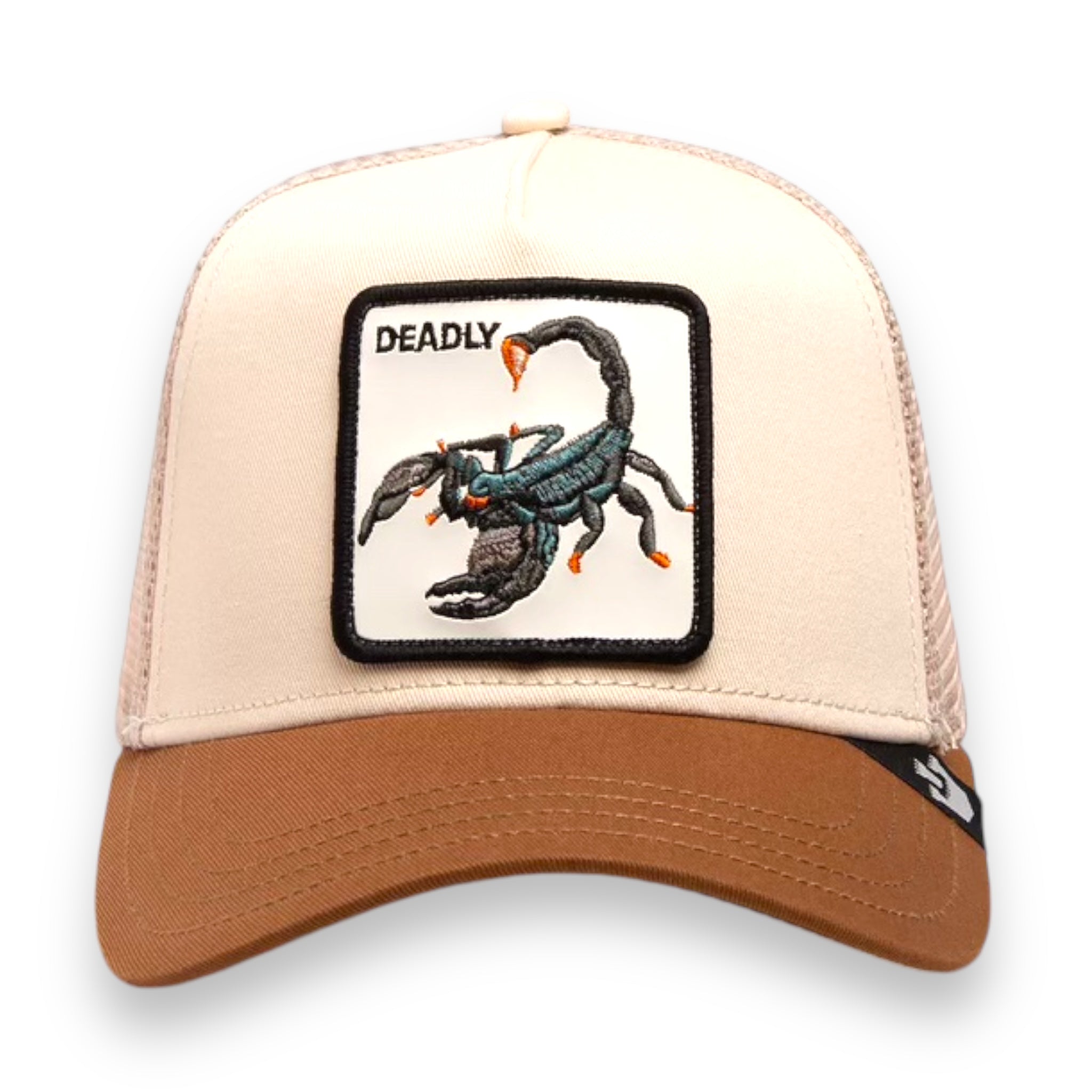 GOORIN BROS (TAUPE) THE DEADLIEST ''SCORPION" TRUCKER SNAPBACK