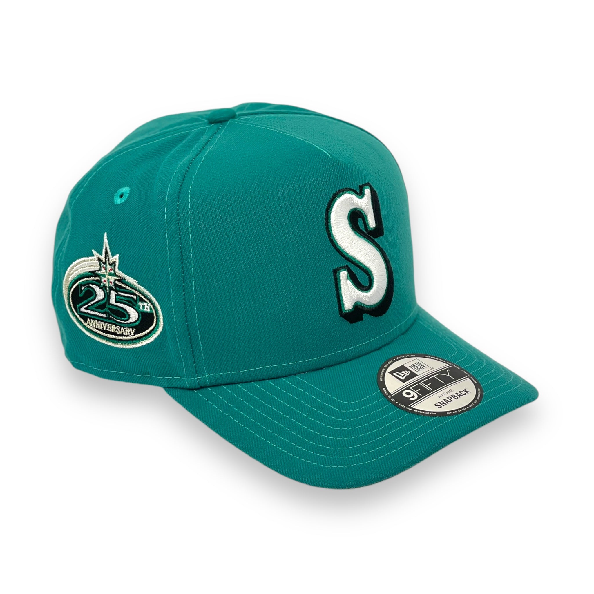 SEATTLE MARINERS (AQUA) (25TH ANN) "9FIFTY AFRAME" NEW ERA SNAPBACK