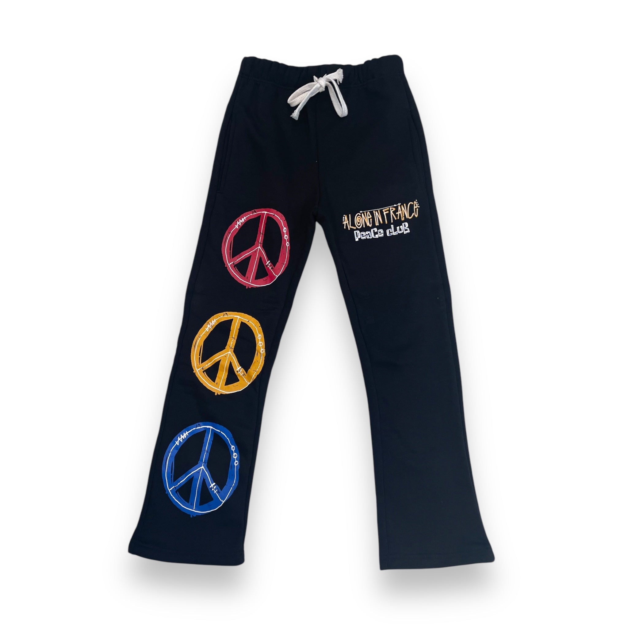ALONE IN FRANCE PEACE N LOVE (BLACK) JOGGER