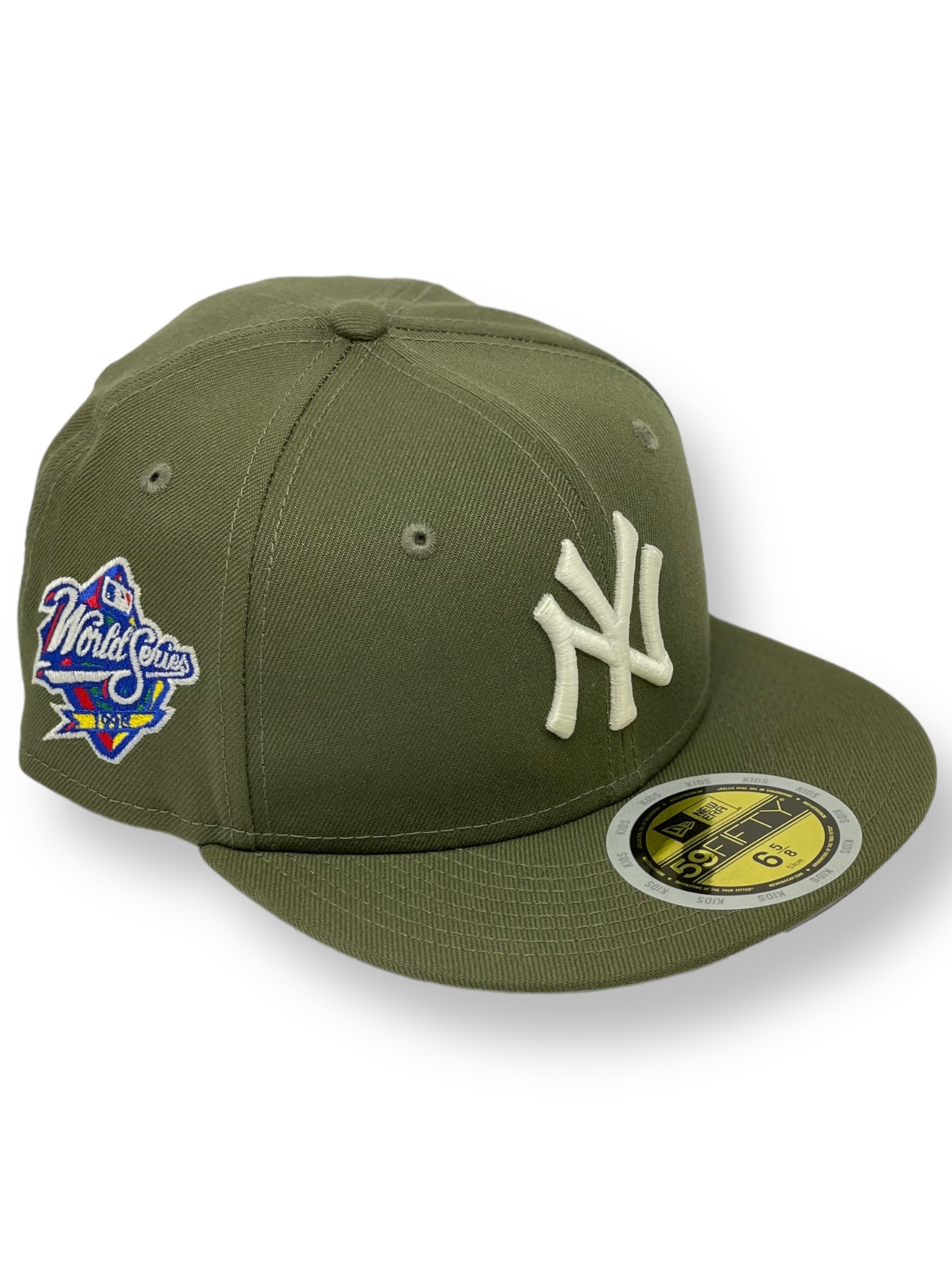 "KIDS" NEW YORK YANKEES (OLIVE)(1998 WORLDSERIES) NEW ERA 59FIFTY FITTED