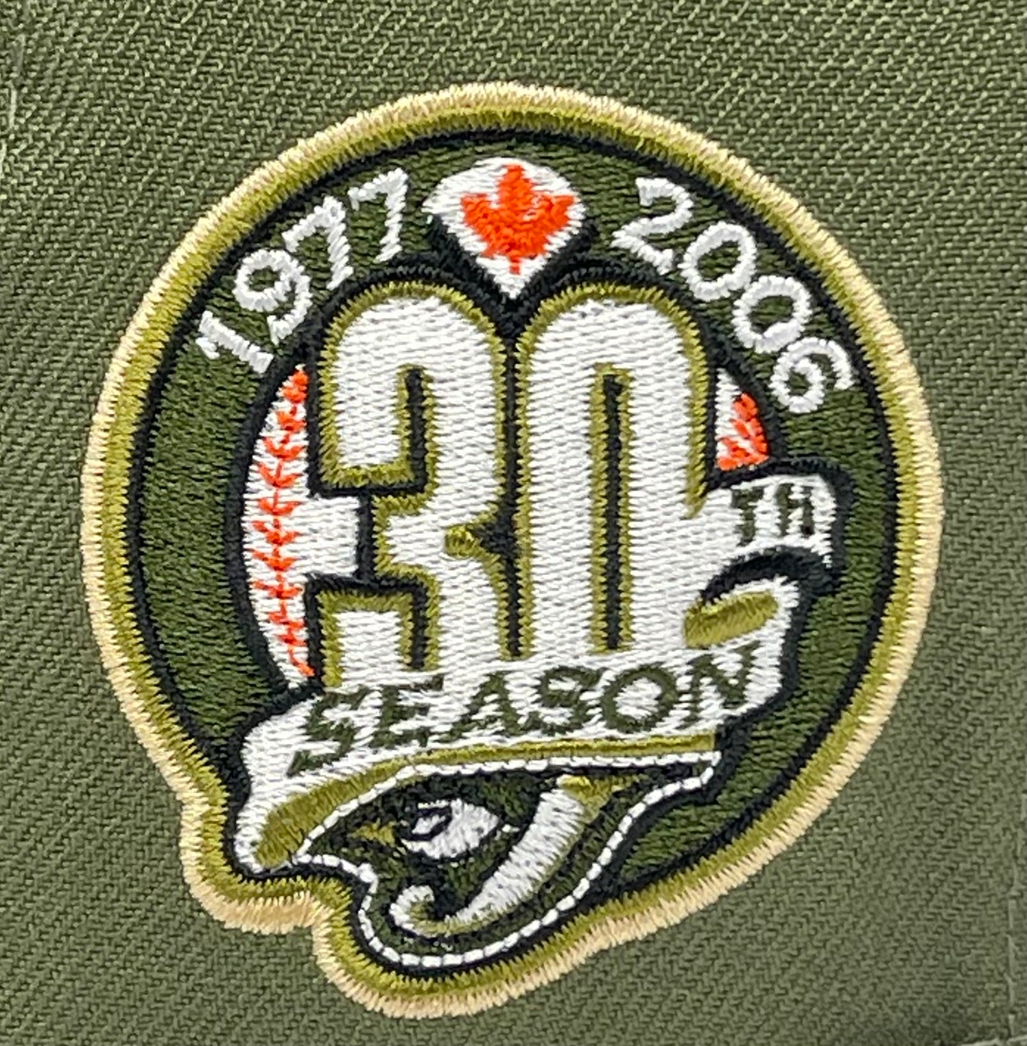 TORONTO BLUEJAYS (OLIVE) "30TH ANN" NEW ERA 59FIFTY FITTED