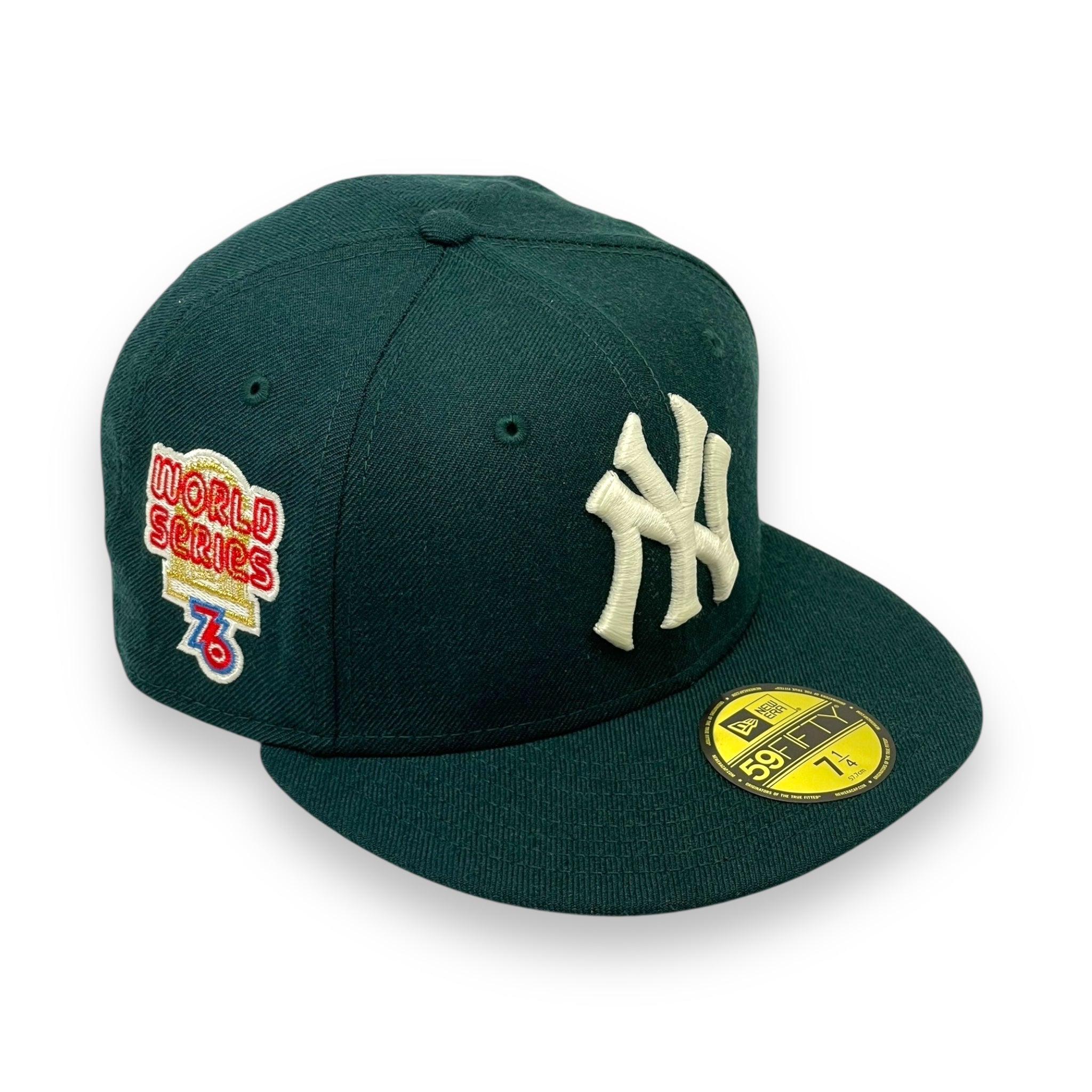 NEW YORK YANKEES (DK-GREEN) "1976 WORLD SERIES" NEW ERA 59FIFTY FITTED