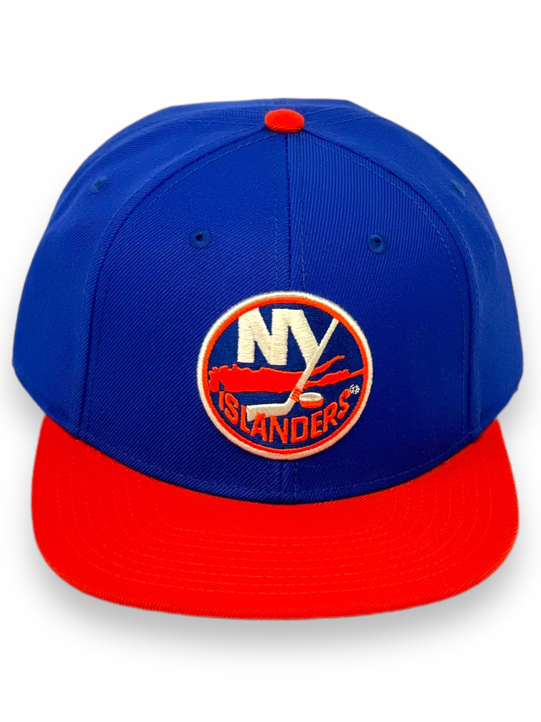 AMERICAN NEEDLE NEW YORK ISLANDERS (ROYAL/ORANGE) SNAPBACK