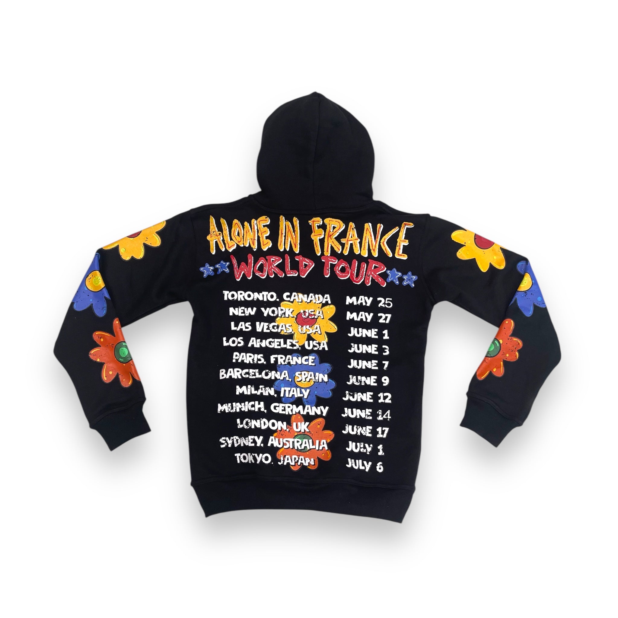 ALONE IN FRANCE WORLD TOUR (BLACK) HOODIE