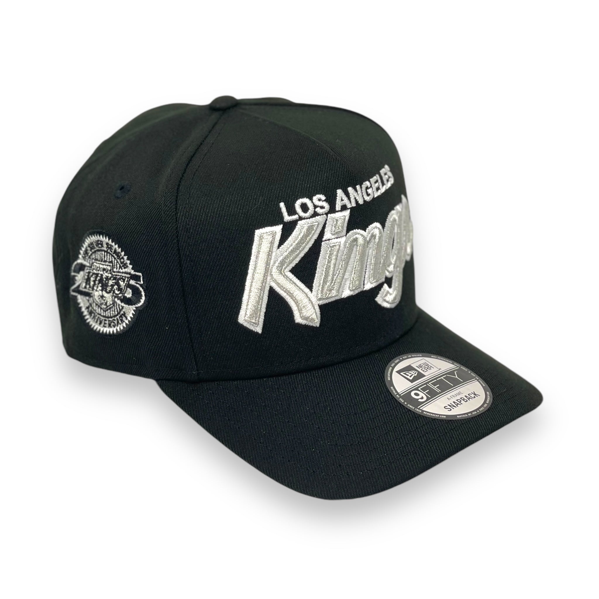 LOS ANGELES KINGS (BLACK) (25TH ANN) "9FIFTY AFRAME" NEW ERA SNAPBACK